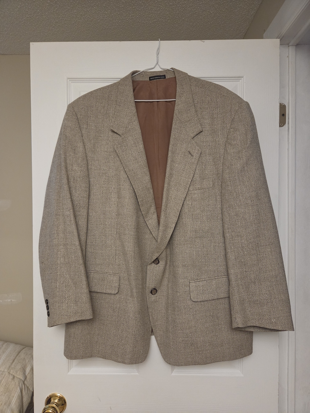 Men's Tan Textured Sport Coat